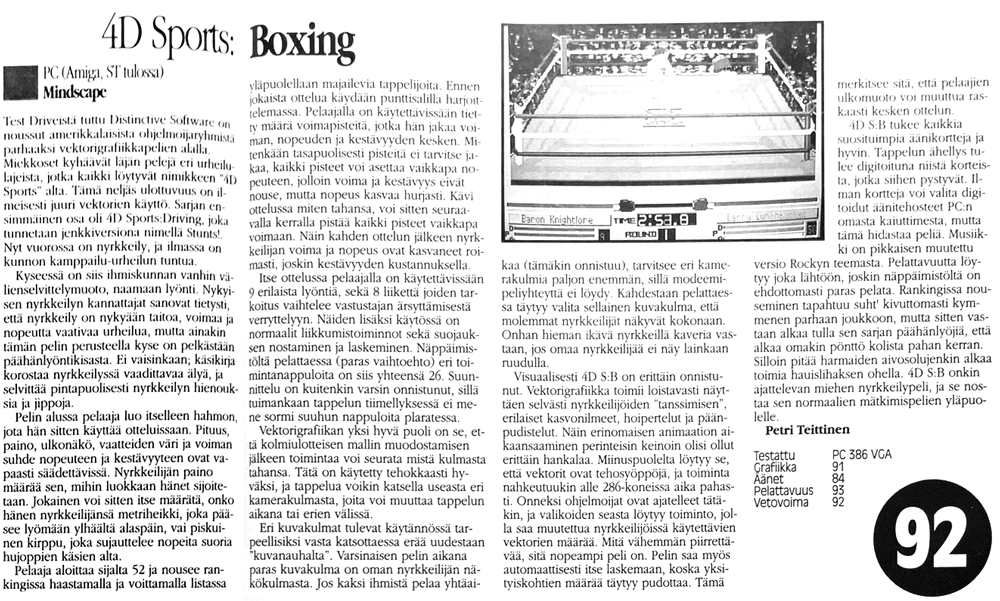 4D Sports: Boxing